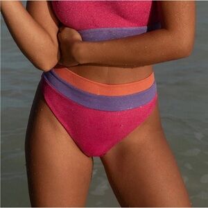 NWT Beach Riot Heidi High-Waist Bikini Bottom